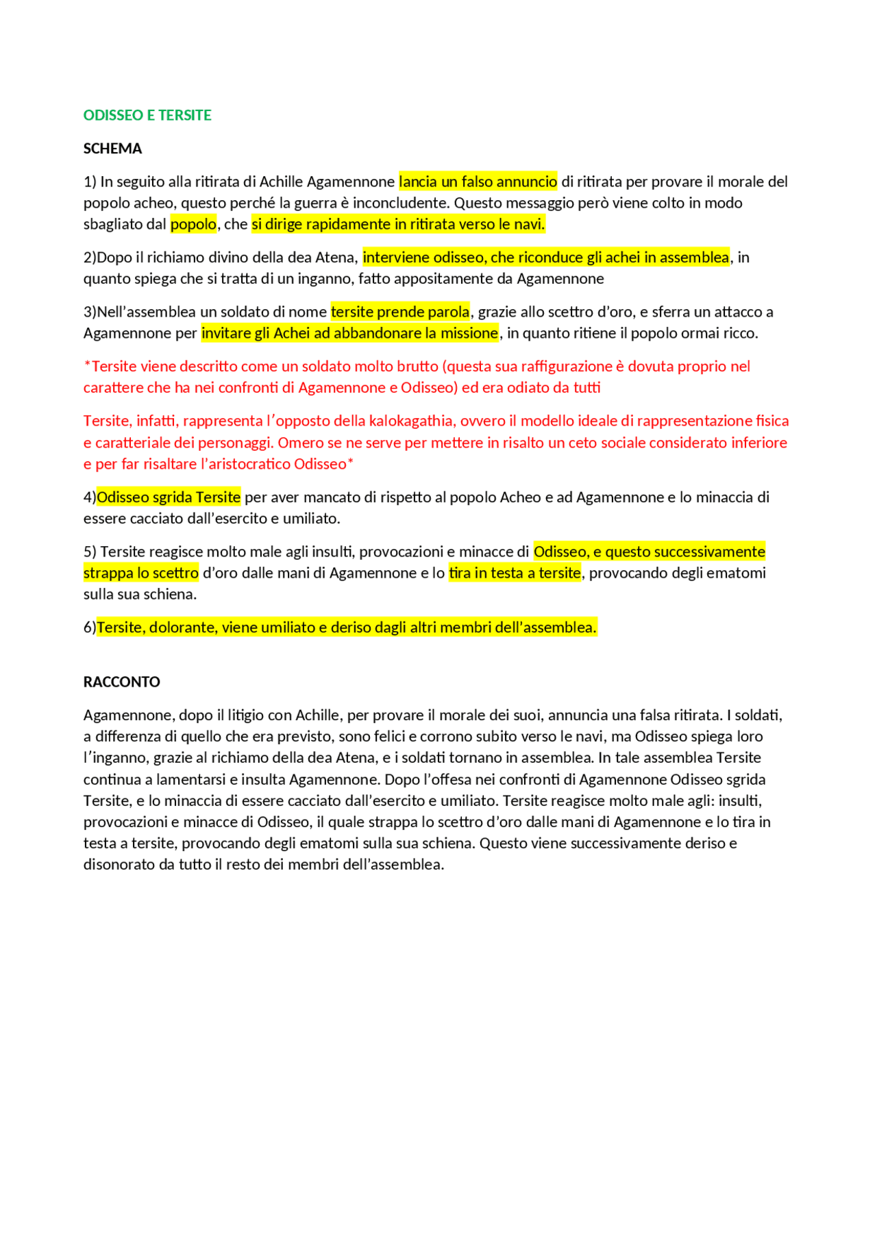 Iliade Odisseo e Tersite Temi di Lingue e letterature classiche Docsity Iliade Odisseo e Tersite Temi di Lingue e letterature classiche Docsity