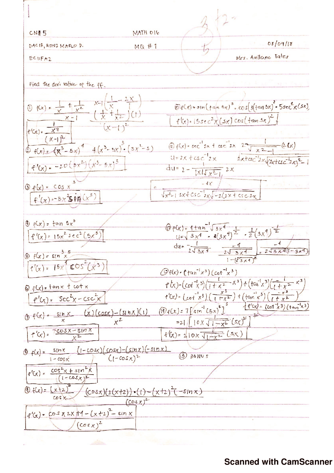 Calculus Examples Computer Science Problems Calculus Problems, formulas and solutions - Docsity
