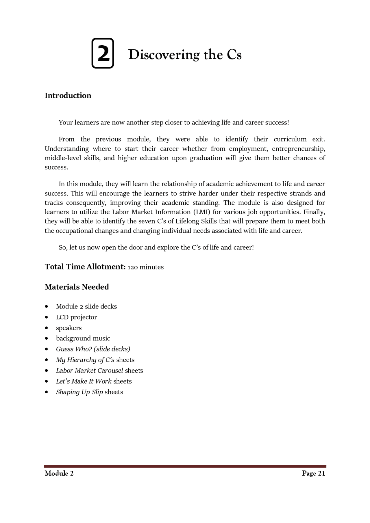 CG - 12 2 Discovering the Cs | Lecture notes Psychology | Docsity