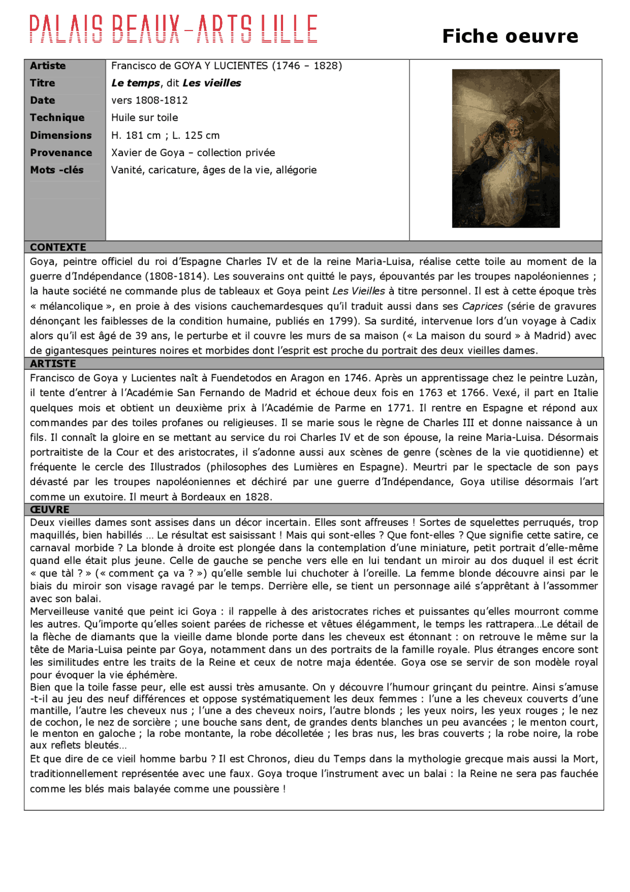 Poésie Au Marché Des Sorcières En Entier Goya, Les vieilles: analyse de l'oeuvre | Lectures Histoire de l'art |  Docsity