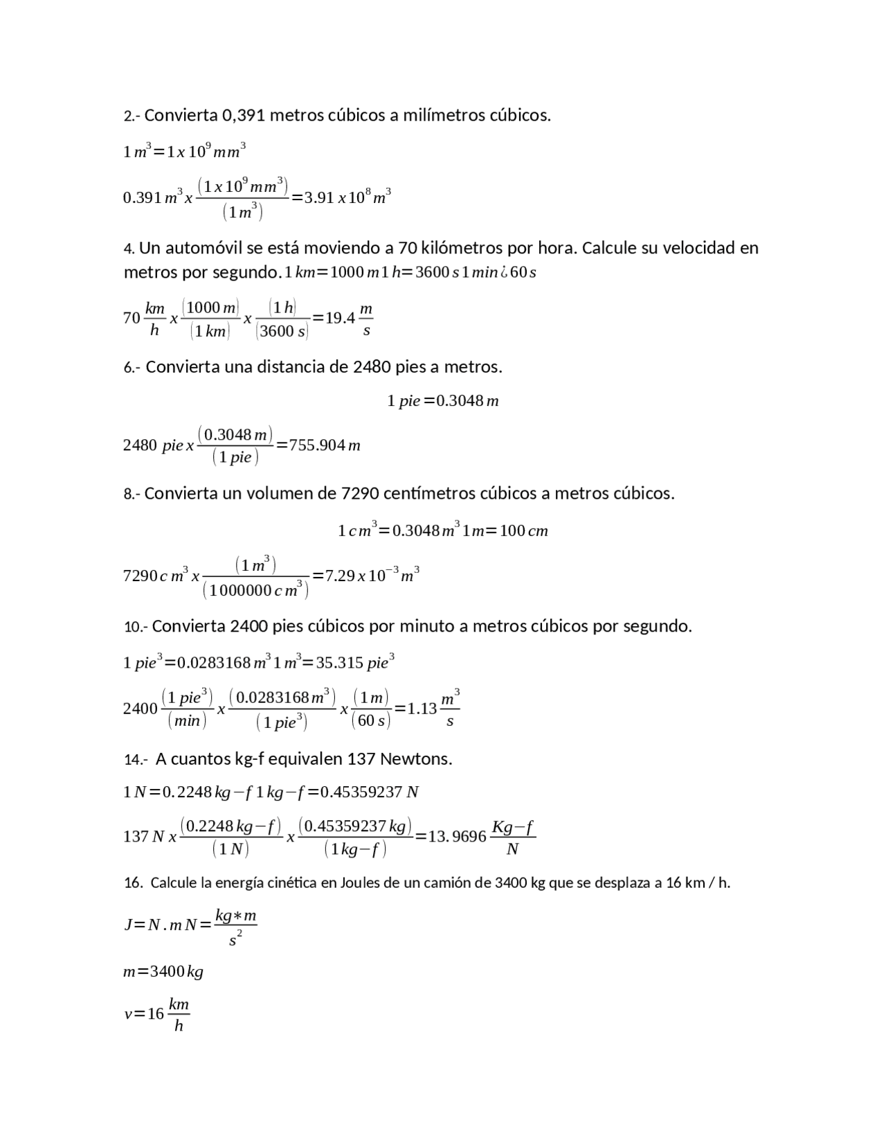 Km Hora A Metros Por Segundo Conversiones de unidades - Docsity