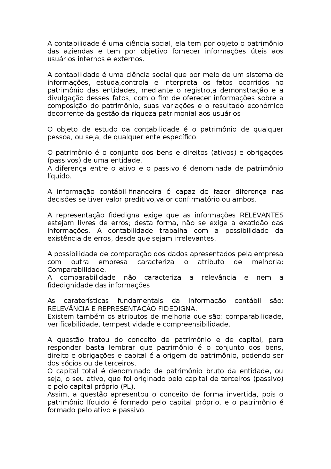 Contabilidade é uma ciencia social - Docsity