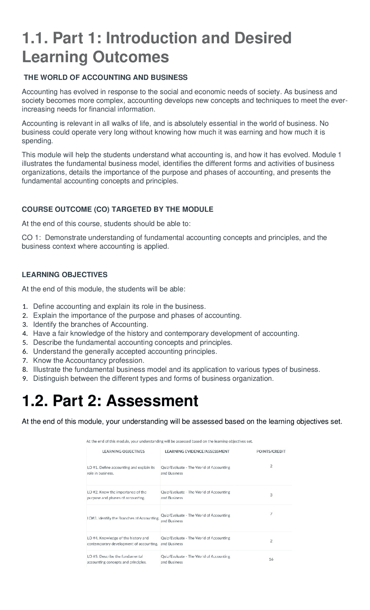 Accounting and Math Notes for BSA Students First Semester - Docsity