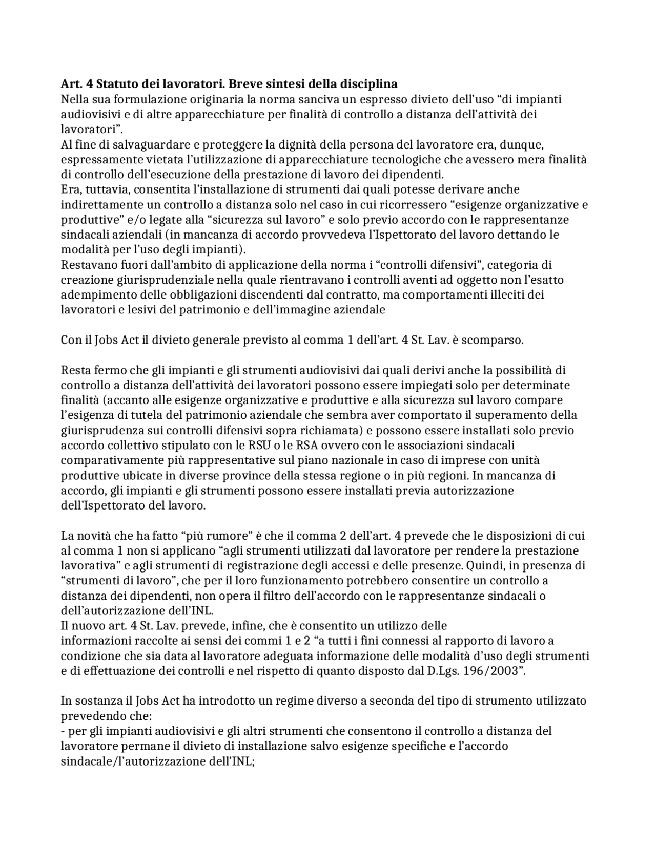 statuto dei lavoratori art 19