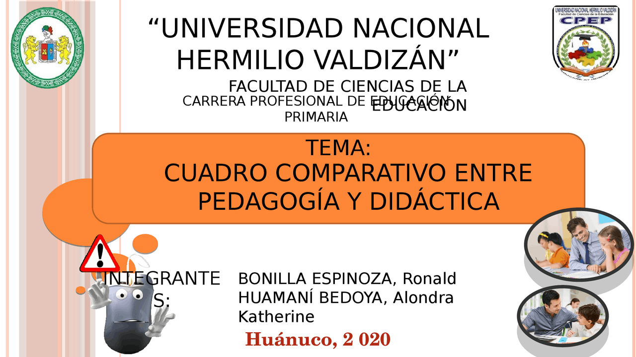 Cuadro comparativo entre pedagogía y didactica | Diapositivas de