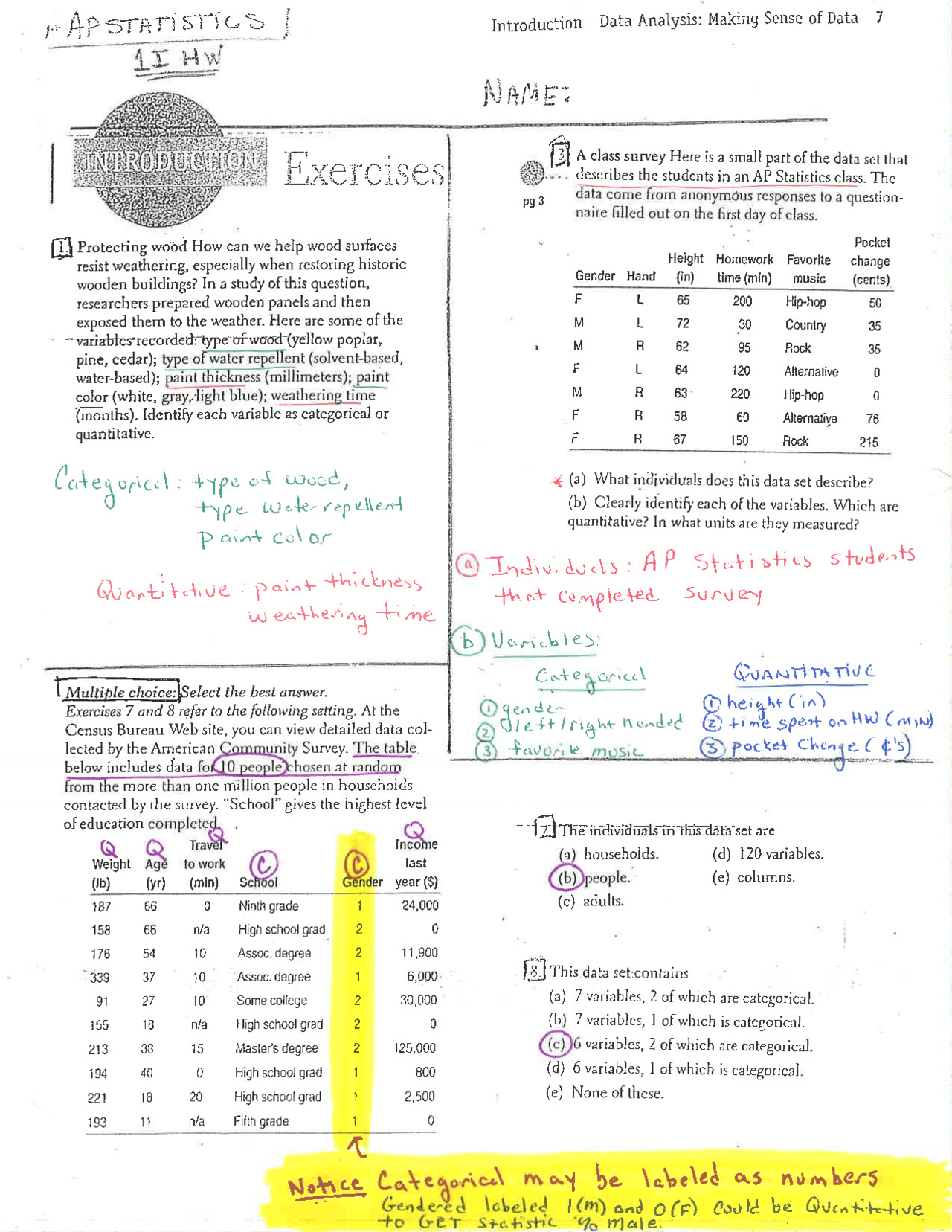 Statistics study notes - Docsity