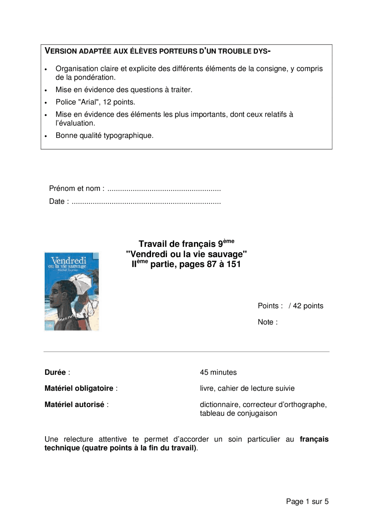 Questionnaire de lecture Vendredi ou la vie sauvage Exercices Littérature Docsity Questionnaire de lecture Vendredi ou la vie sauvage Exercices Littérature Docsity