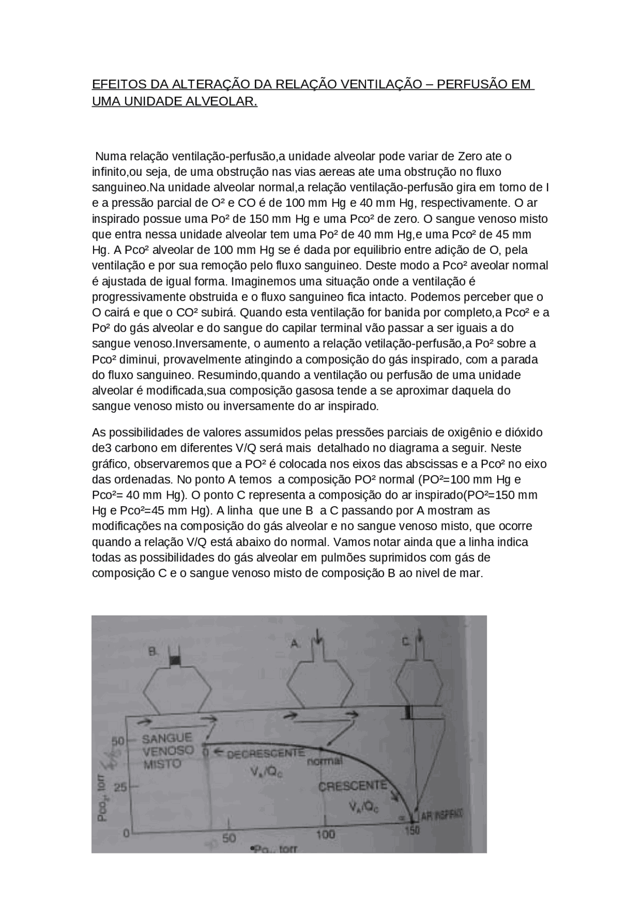 ventilação efeitos e alterações | Schemi e mappe concettuali Fisiologia ...
