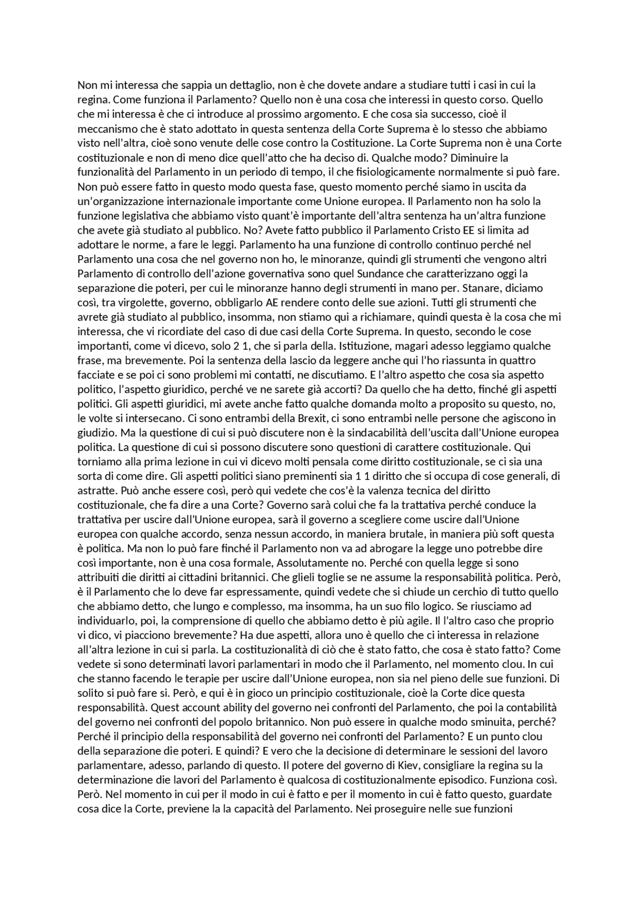 Costituzione Britannica Docsity