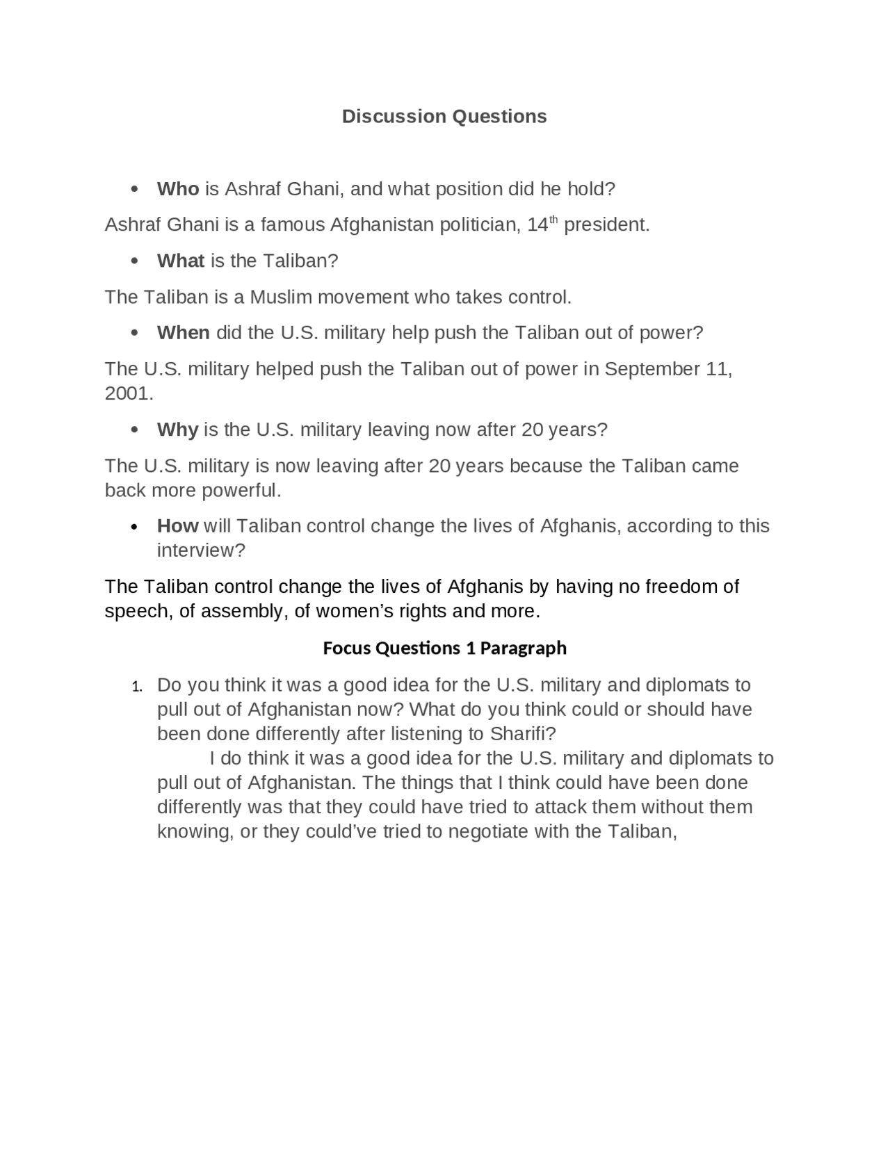 Current events Paper - Docsity