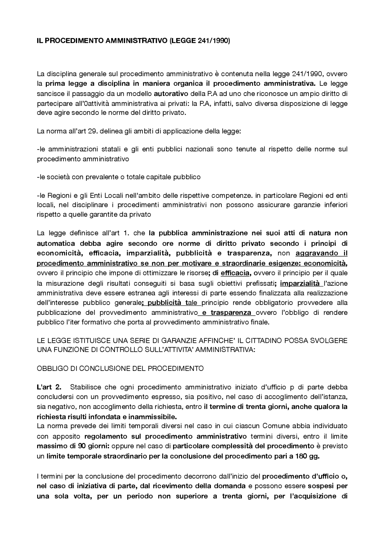 RIASSUNTO LEGGE 241/1990 Sintesi del corso di Diritto Amministrativo Docsity RIASSUNTO LEGGE 241/1990 Sintesi del corso di Diritto Amministrativo Docsity