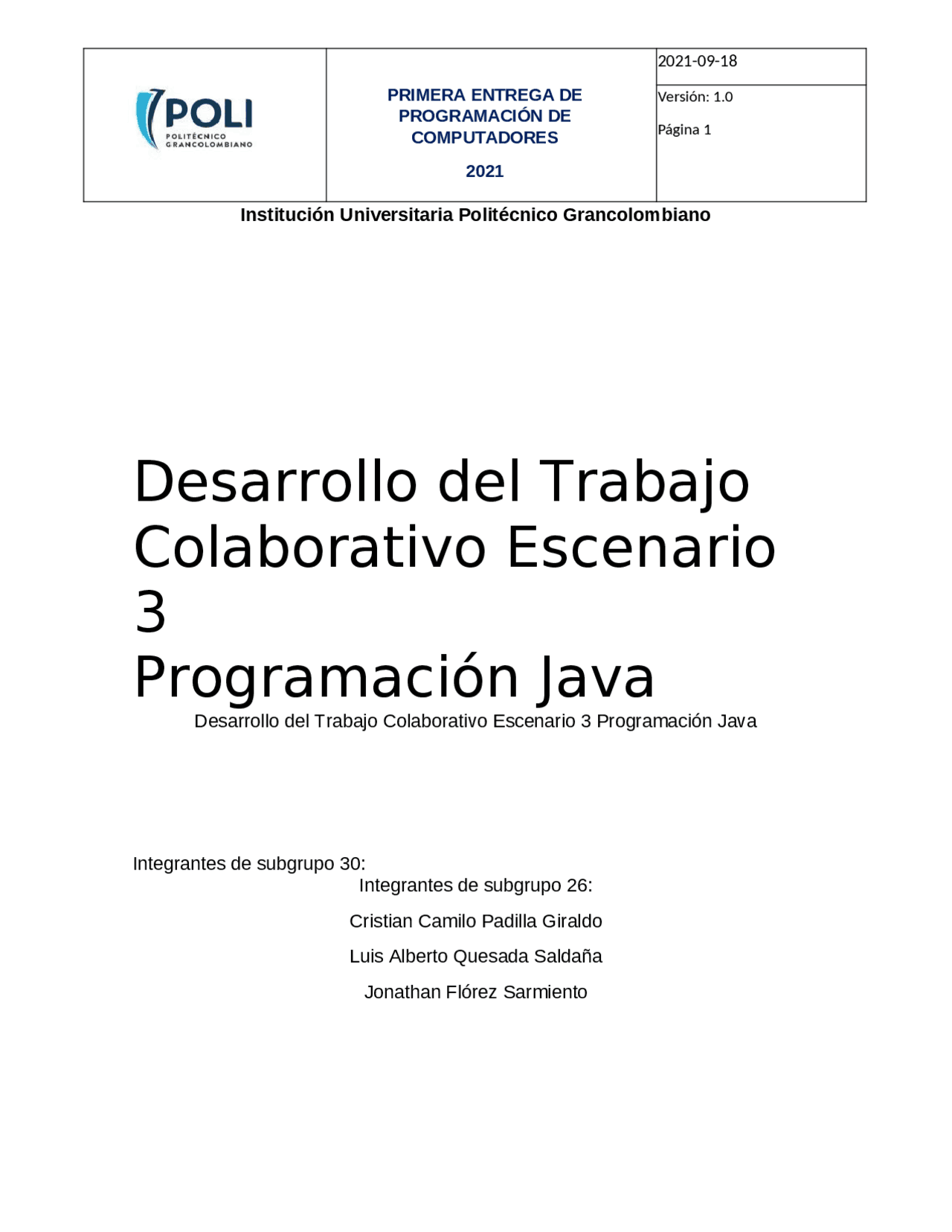 Trabajo final de programacio de java computadores - Docsity