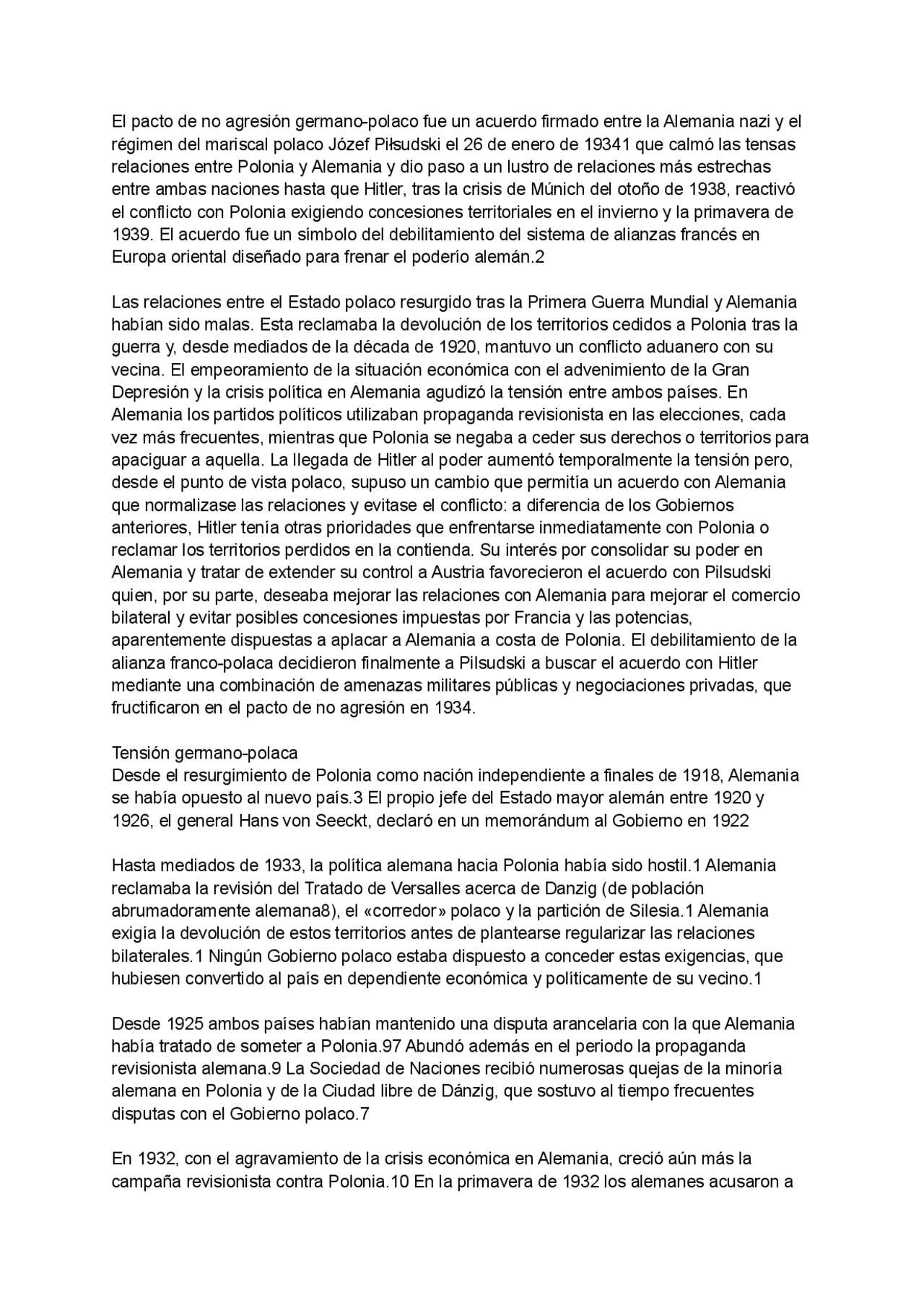 Pacto de no agresión germanopolaco Docsity