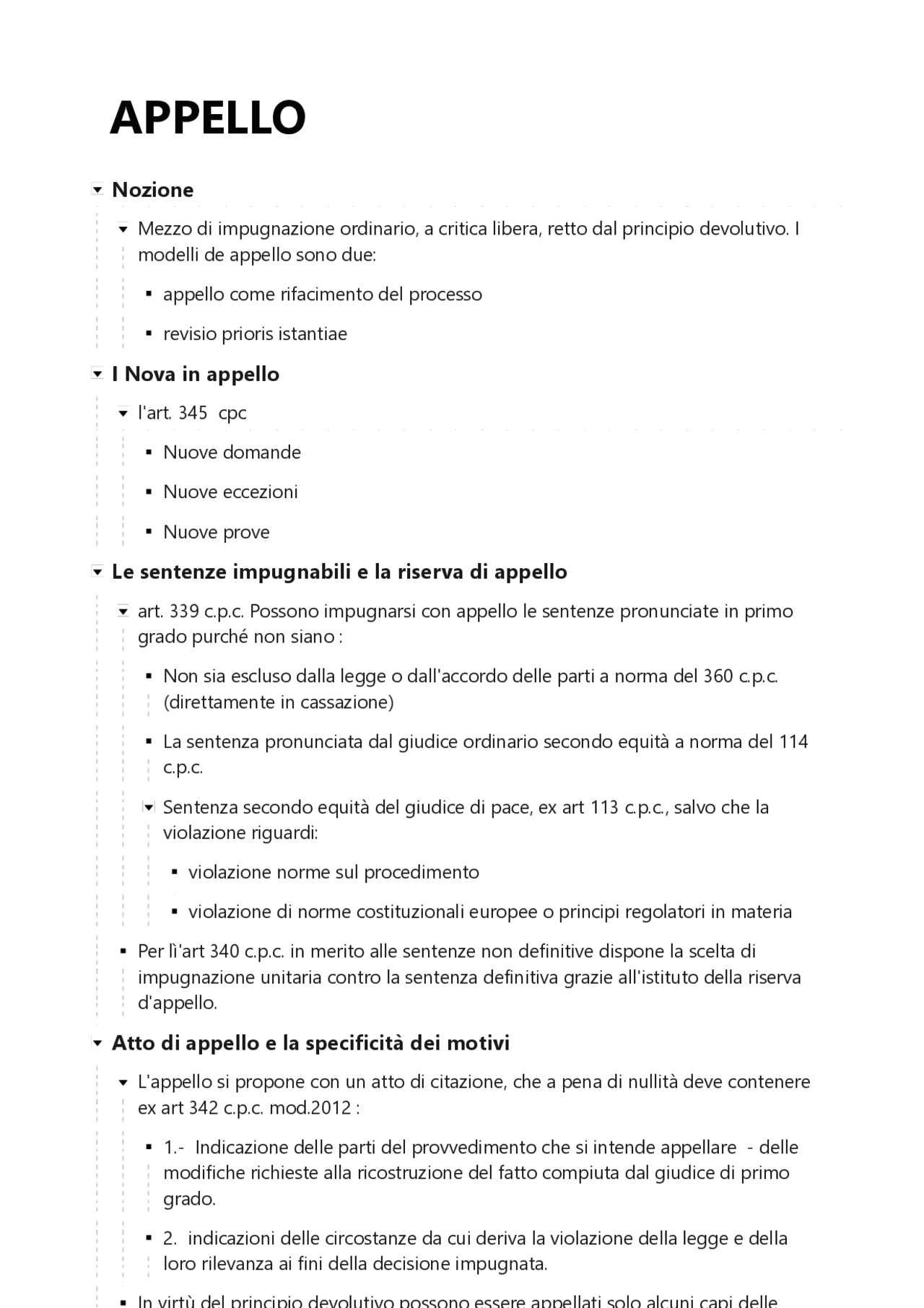 Schema appello e schema competenza - Docsity