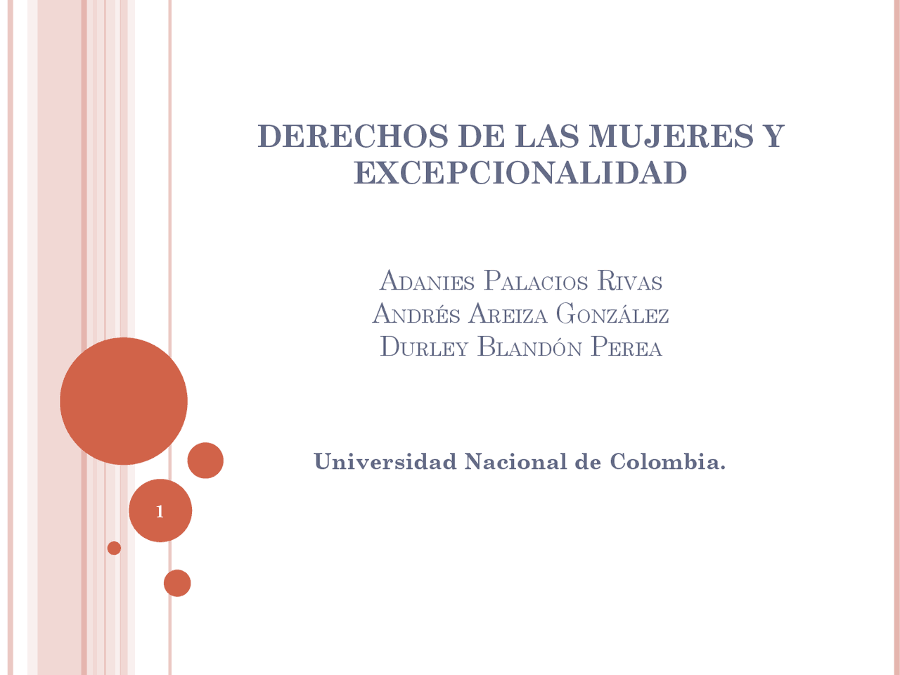 DERECHOS DE LAS MUJERES - Docsity