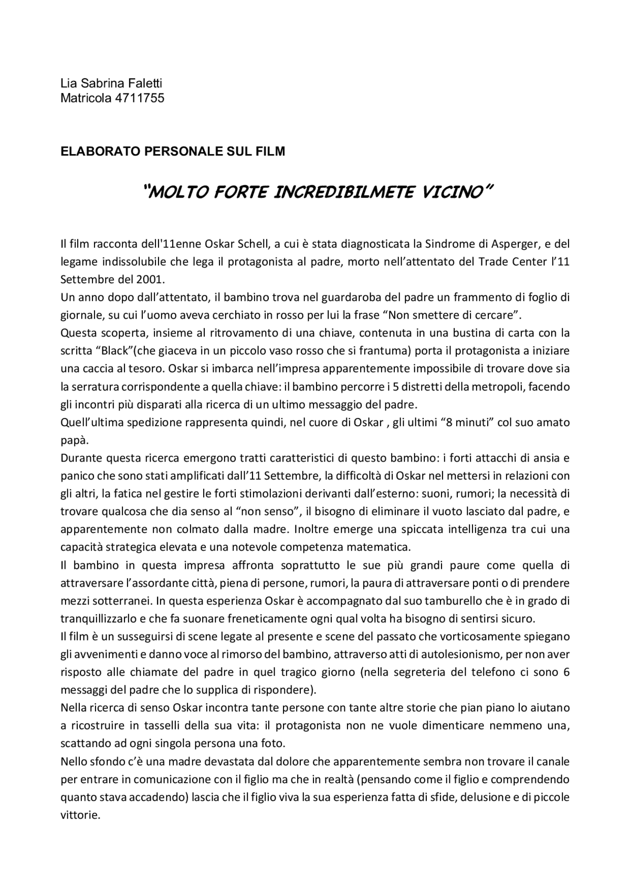 molto forte incredibilmente vicino libro