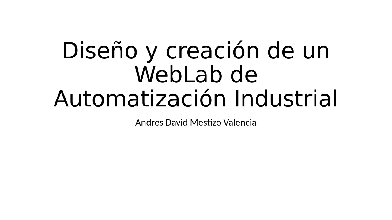 Diseño y creación de una weblab - Docsity