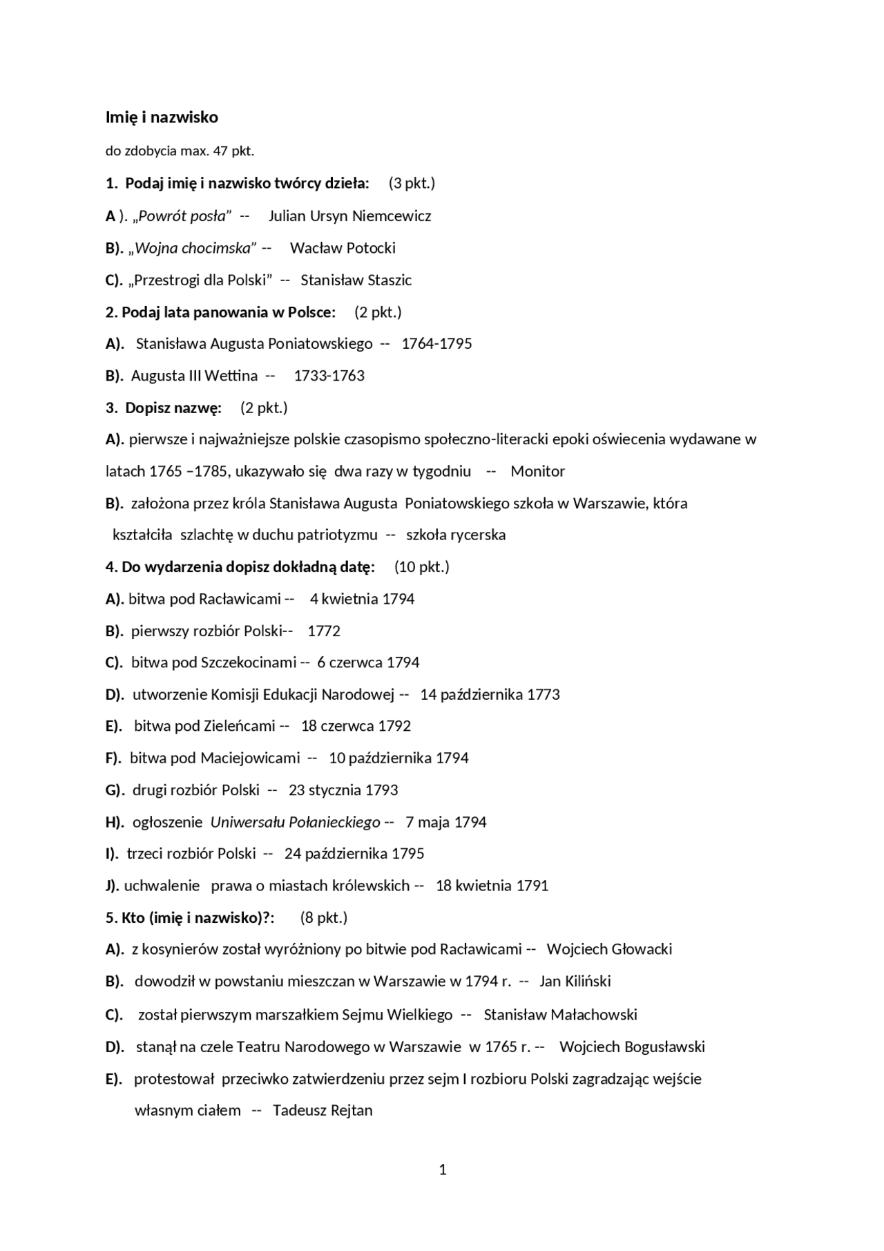 Jak Nauczyc Sie Na Sprawdzian Z Historii www.docsity.com