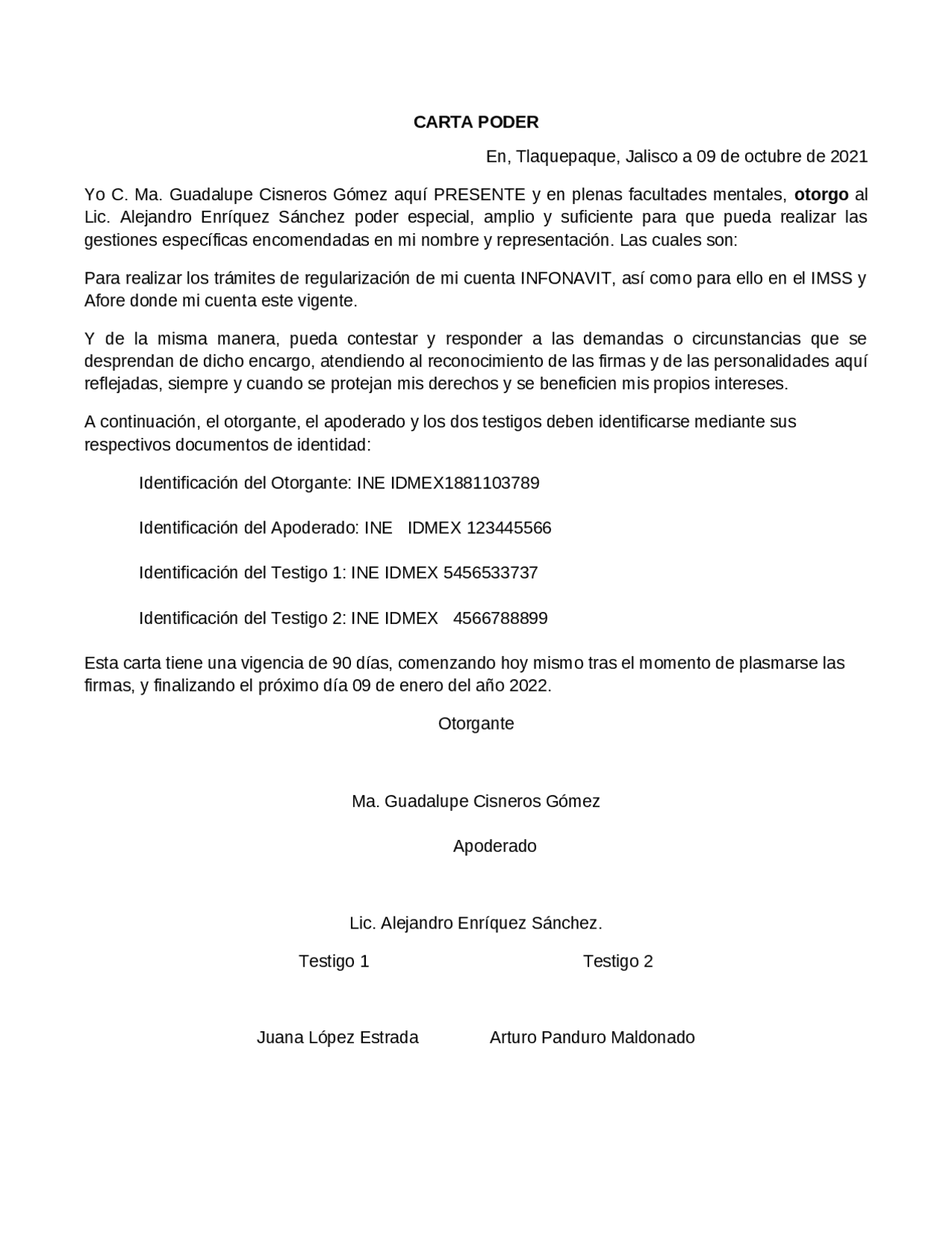 Modelo De Carta Poder Simple Para Realizar Tramites S - vrogue.co