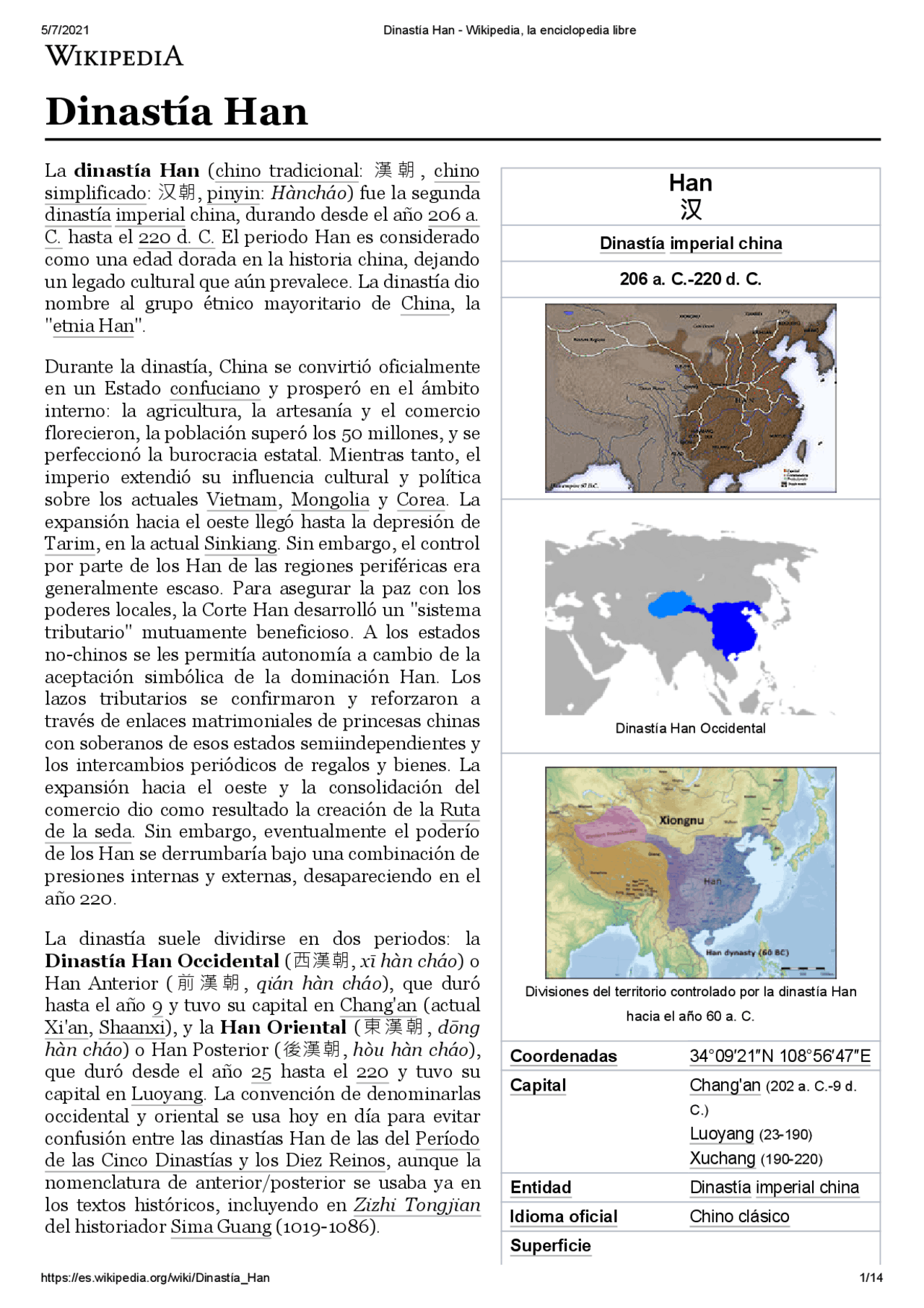 Cuantas Dinastias Han Reinado En España Disnastia Han, la historia jamás contada - Docsity