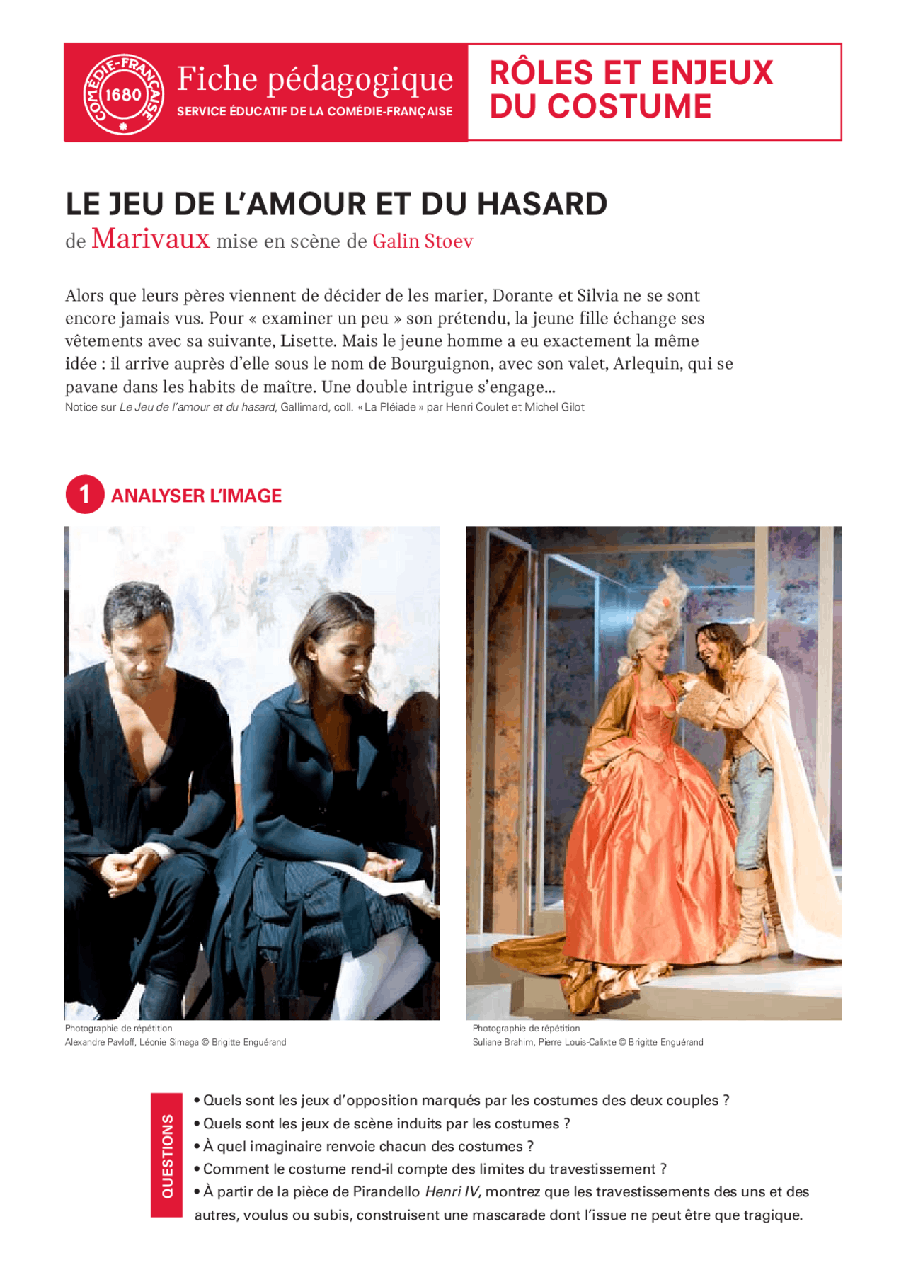 Le jeu de 'amour et du hasard fiche de lecture Exercices Théâtre Docsity Le jeu de 'amour et du hasard fiche de lecture Exercices Théâtre Docsity