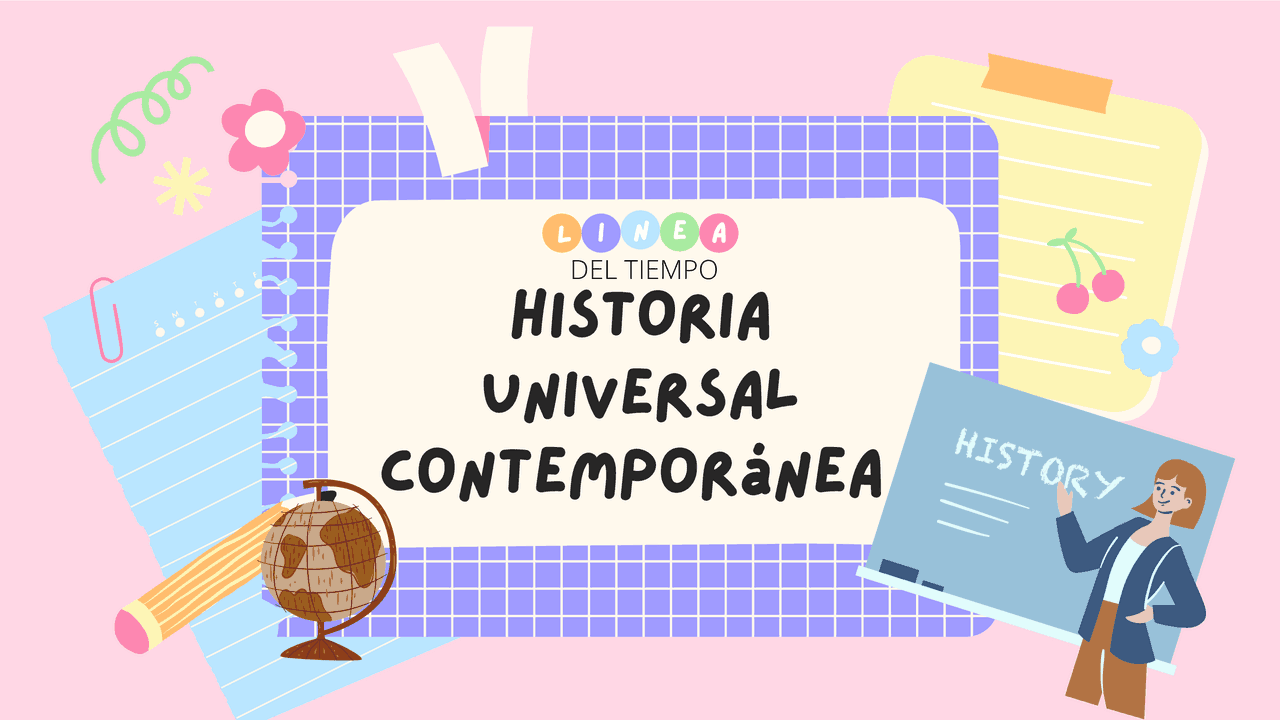 LÍNEA DEL TIEMPO ILUSTRADA HISTORIA UNIVERSAL CONTEMPORANEA