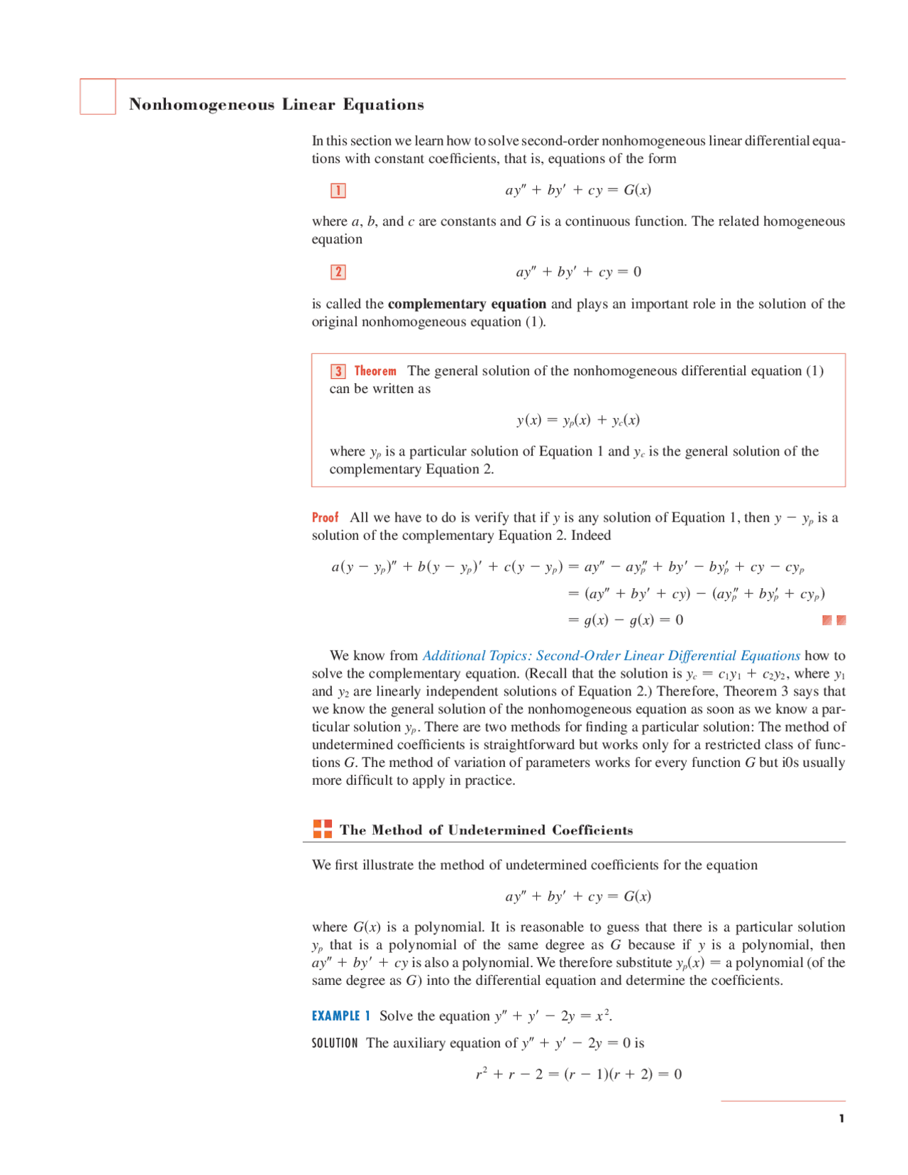 Nonhomogeneous Linear Equations Docsity Nonhomogeneous Linear Equations Docsity