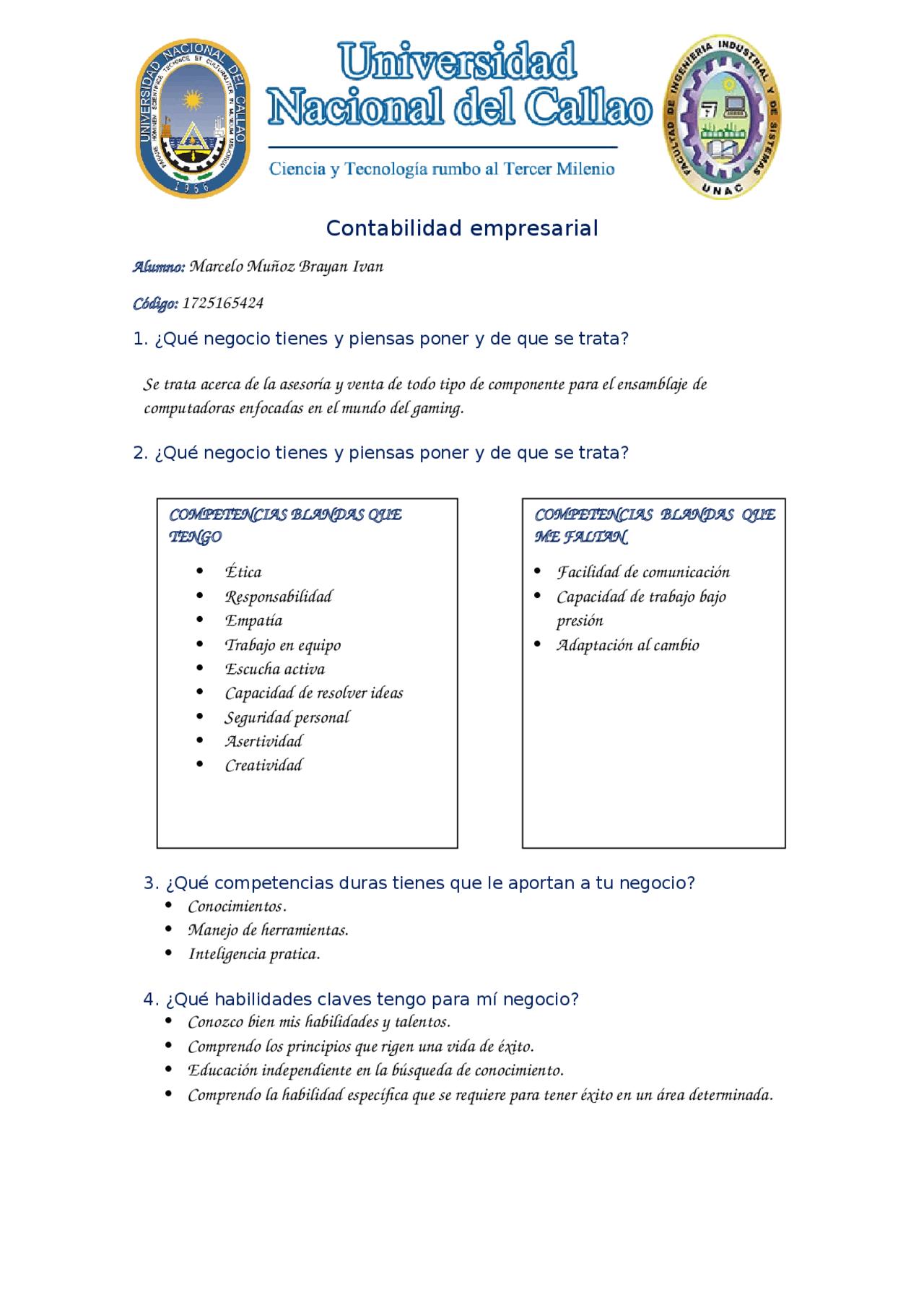 Ejercicios Contabilidad Docsity