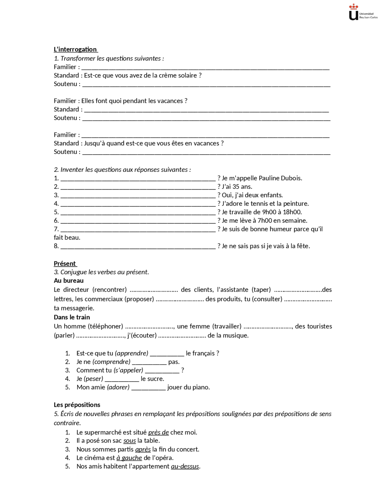 Examen B1 Francés Ejemplo _ Exercice B1 Delf – YAUAT