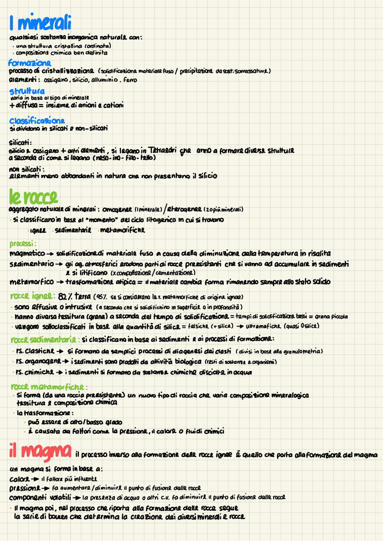 Ripasso di scienze per l’esame di maturità: scienze della terra - Docsity