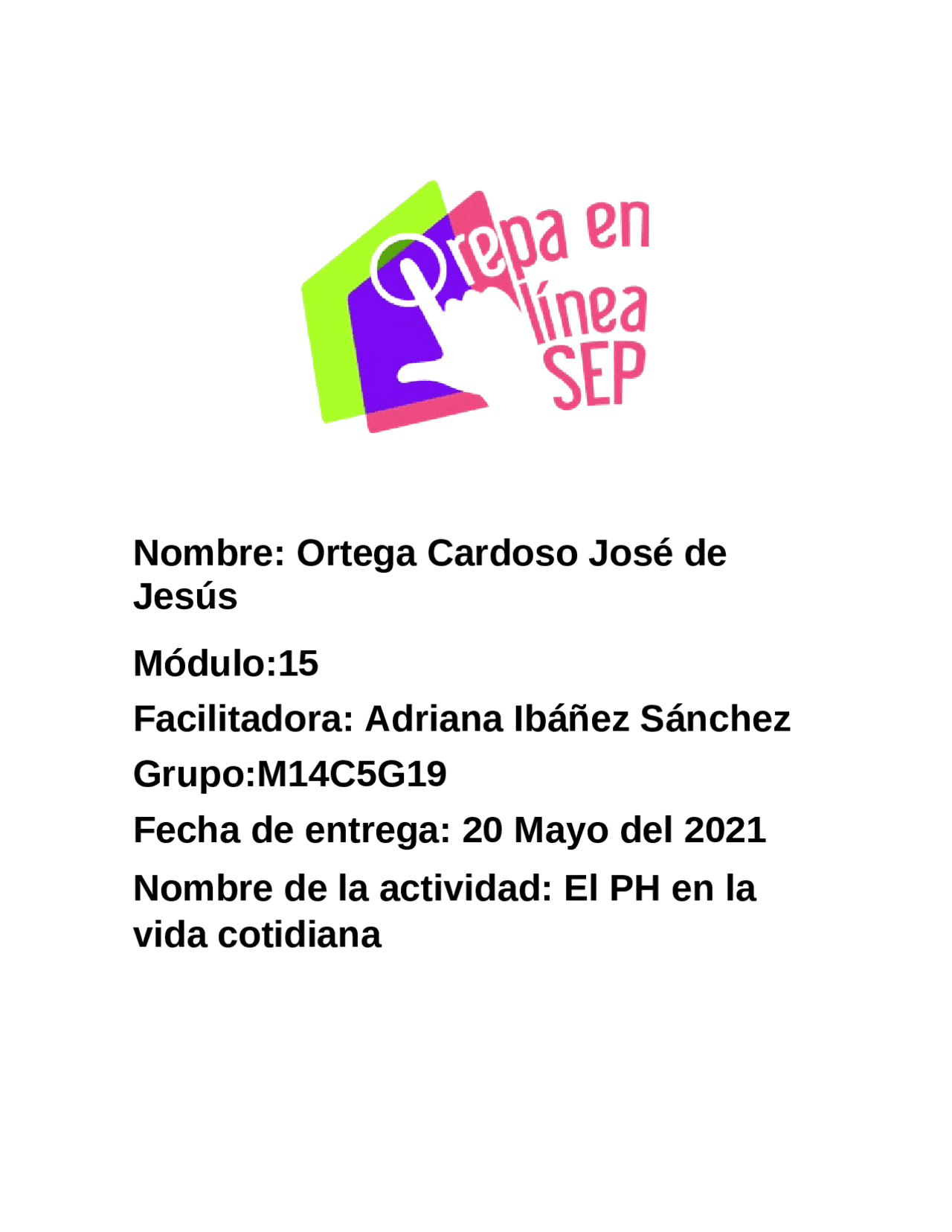 Modulo 15 Actividad 1 Docsity