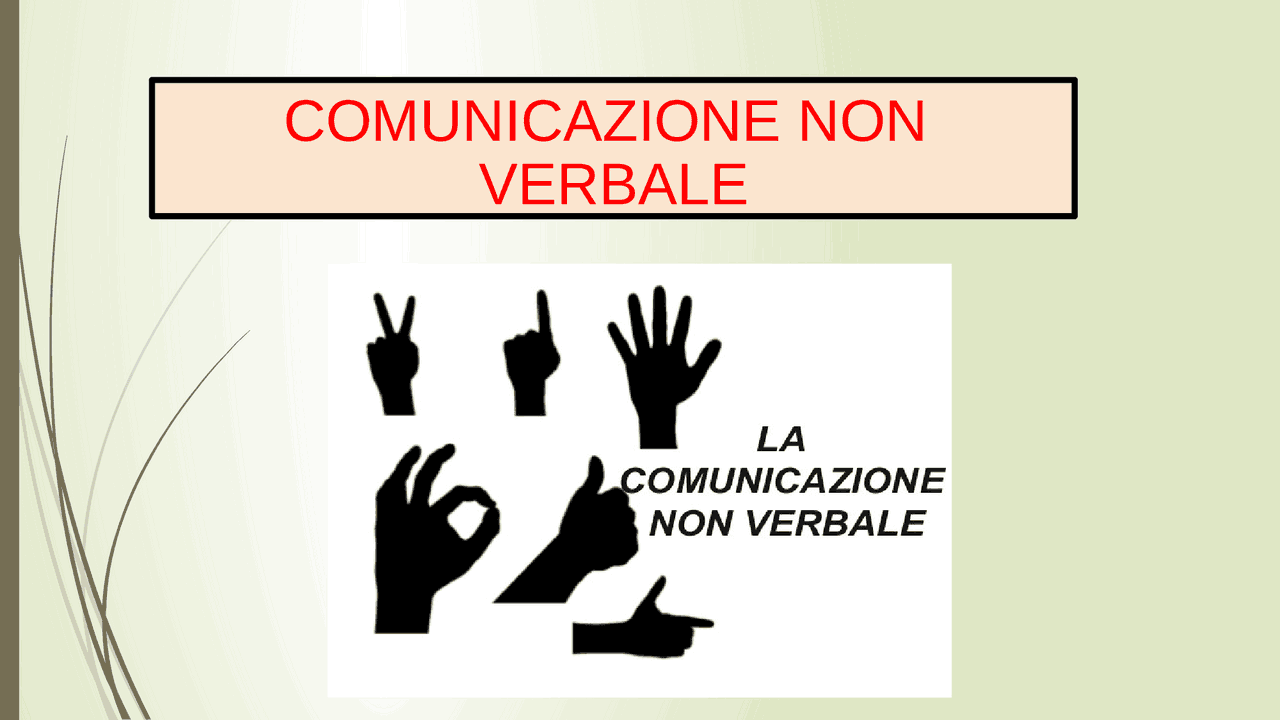 Linguaggio: verbale, non verbale e paraverbale - Docsity