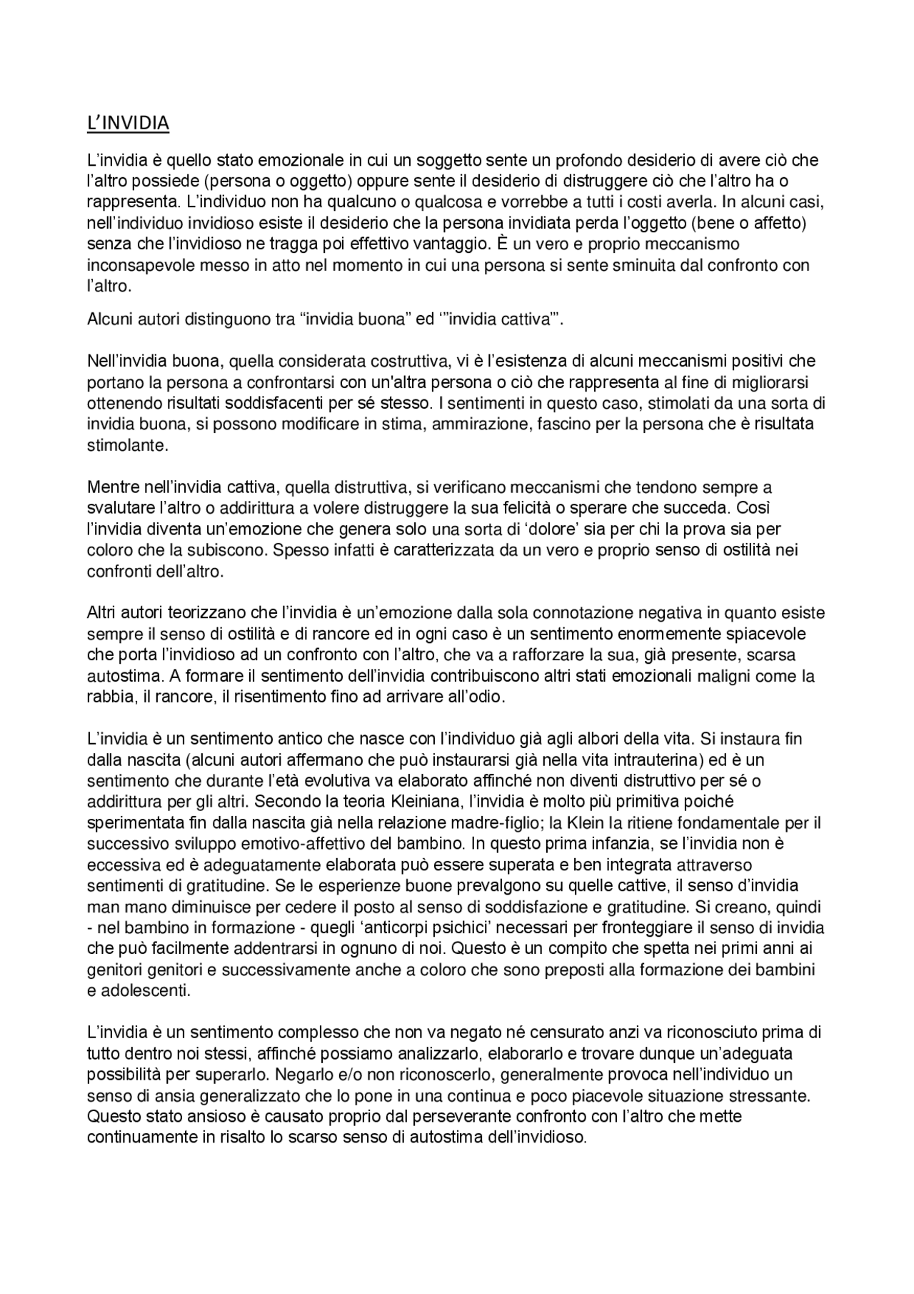 L’invidia, un sentimento complesso da non confondere con le emozioni ...