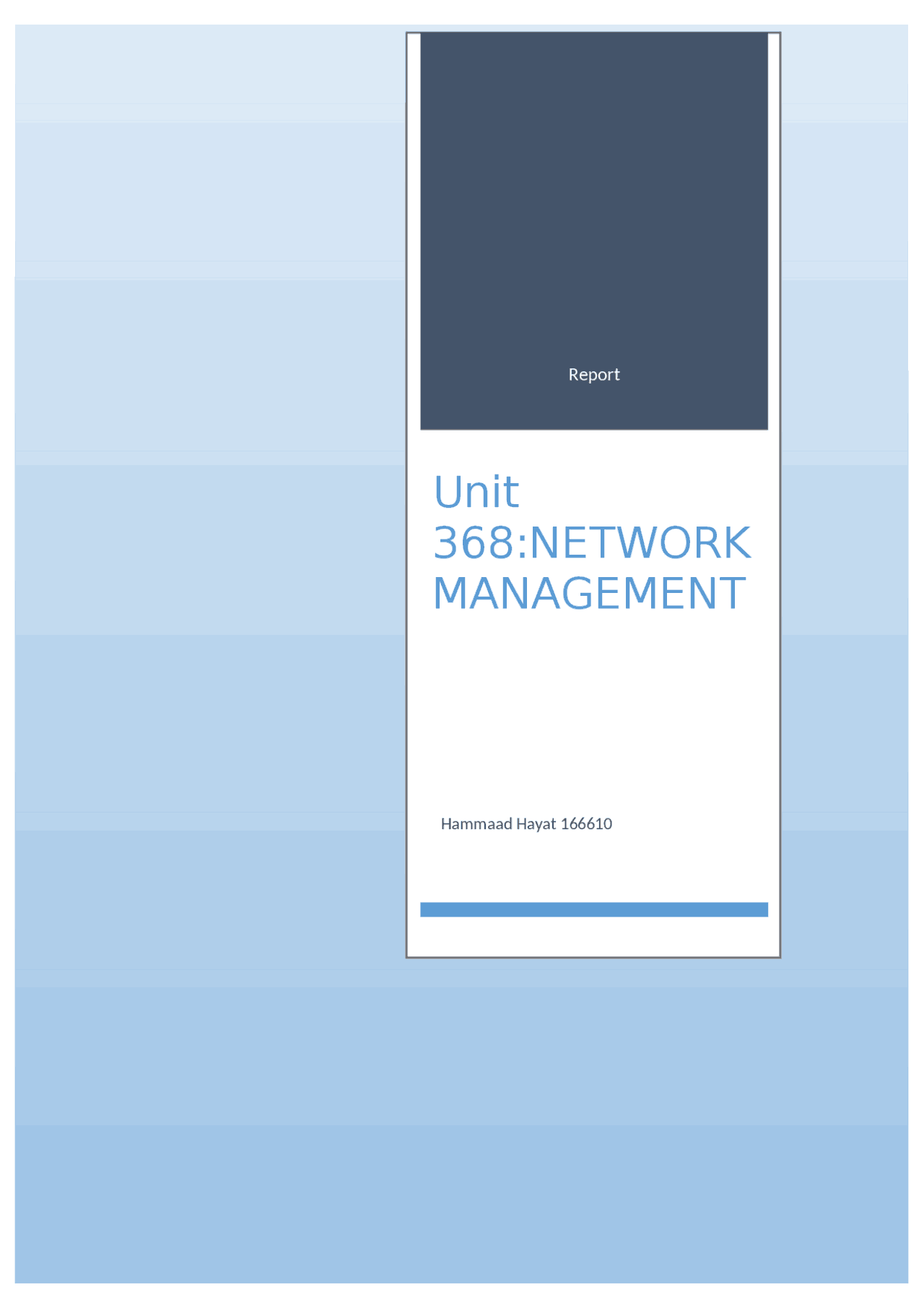 ICT Systems and Network Management Report - Docsity