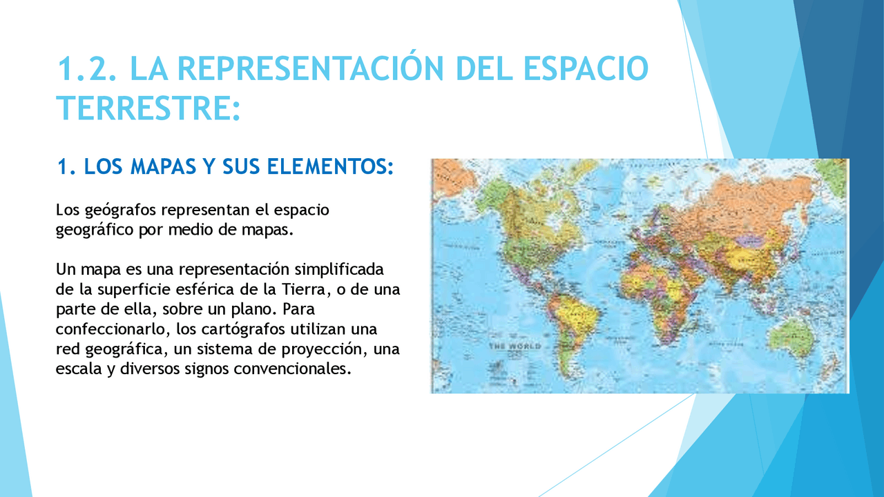 Representación del espacio terrestre - Docsity