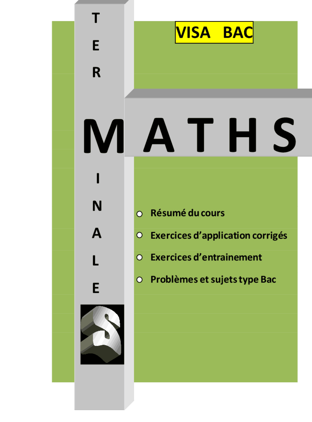 Sujet Type Bac Maths Terminale S Avec Corrigé Pdf Visa bac mathematique | Notes Mathématiques | Docsity