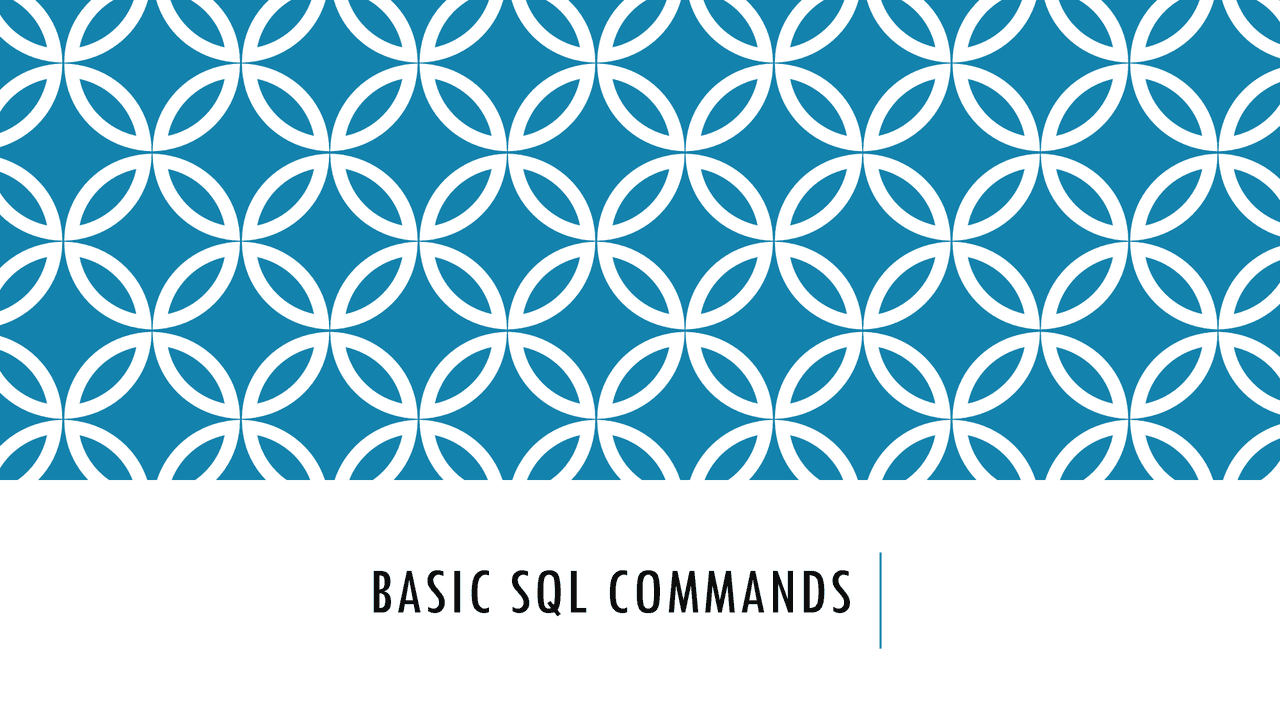 Basic SQL Commands For Beginners and Students - Docsity