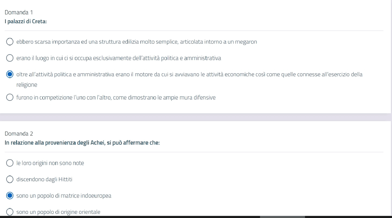 50 Domande Di Storia Con Risposte Domande e risposte quiz finale modulo storia greca. | Prove d'esame di