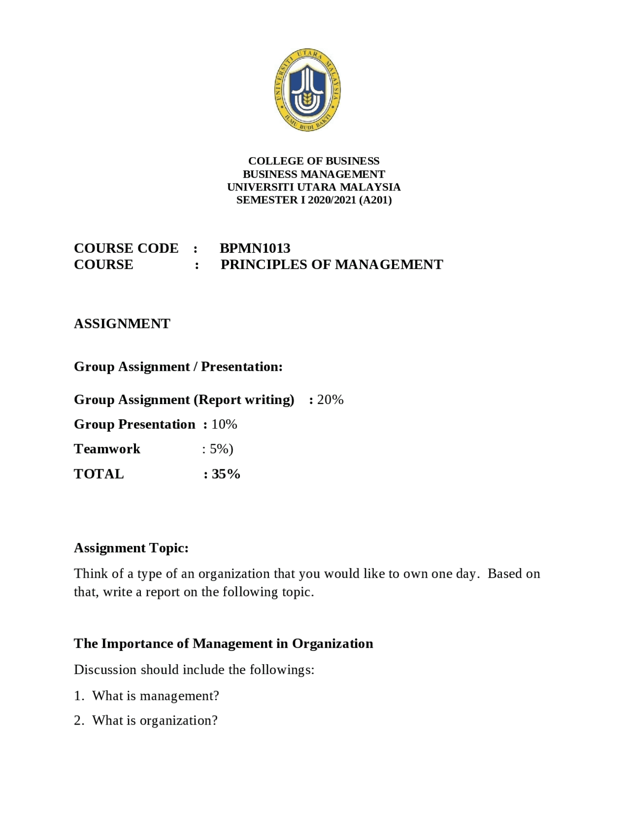 Guide to the university assignment | Study Guides, Projects, Research ...