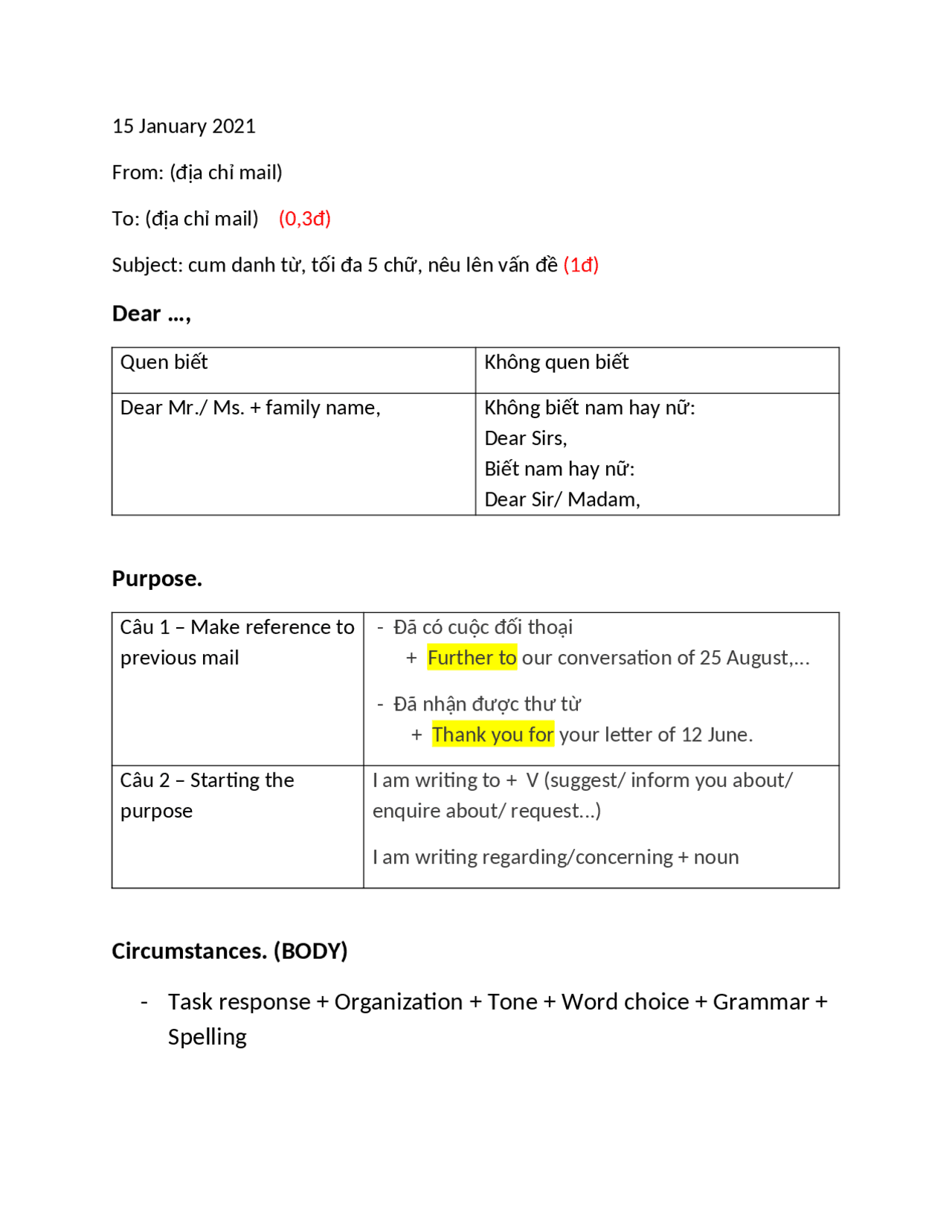 Email Question Structure How to write an email, this is a structure of it, I hope you enjoy, and ...