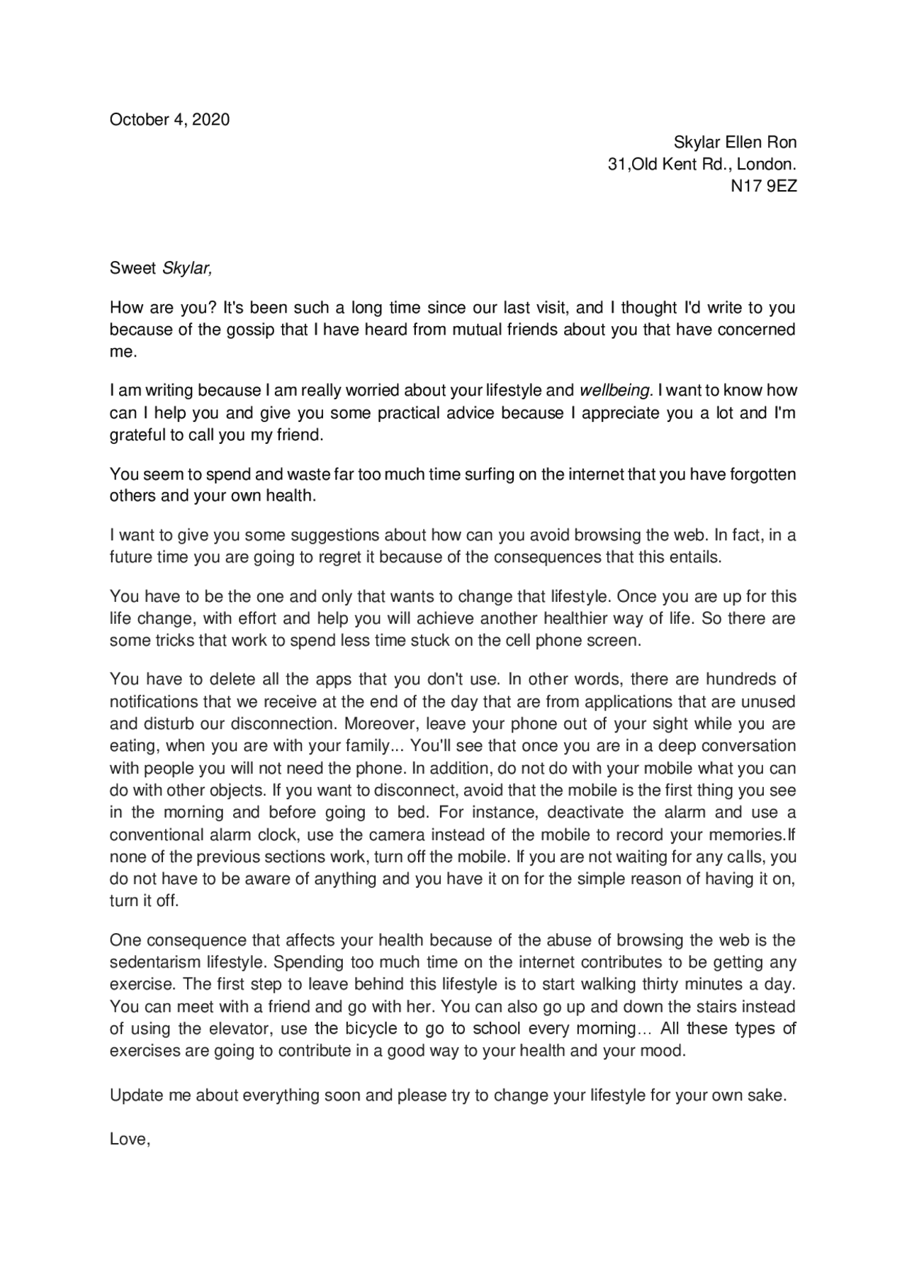 IB High level writing practice - Docsity