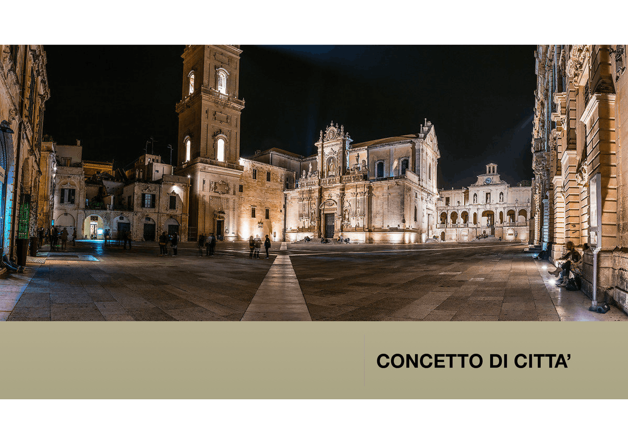 TEMA DELLA CITTA' IN ITALIANO LATINO E COSTITUZIONE - Docsity