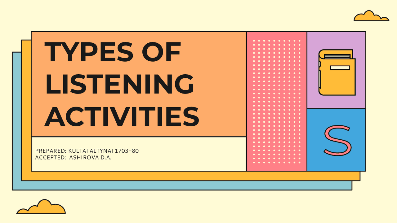 Types Of Listening Activities