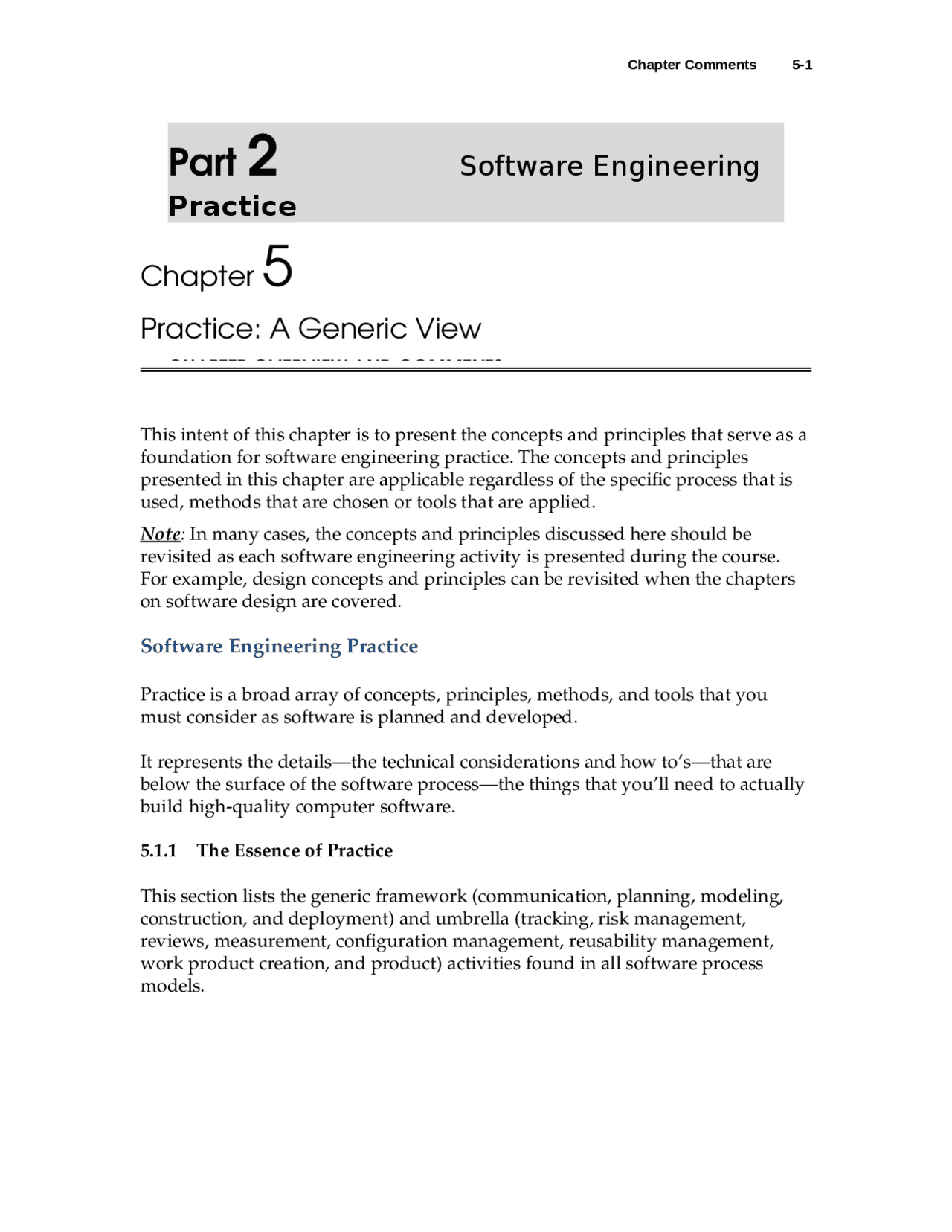 Software engineering practice - Docsity