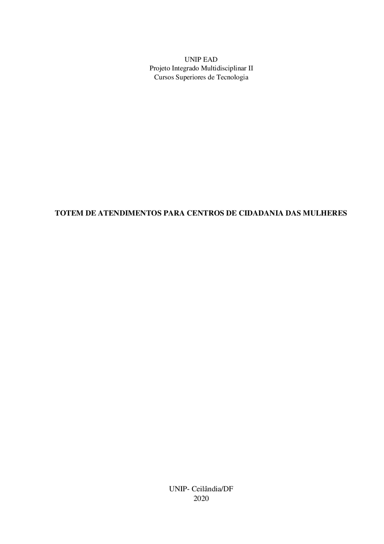 PROJETO TERMINAIS DE COMPUTADORES - Docsity