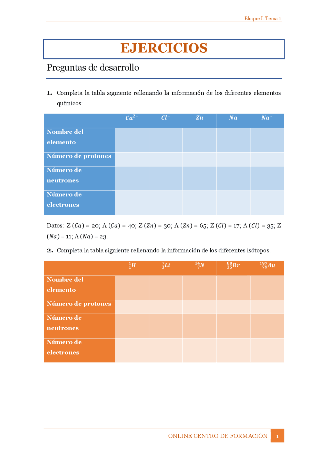 Ejercicios resueltos - Docsity