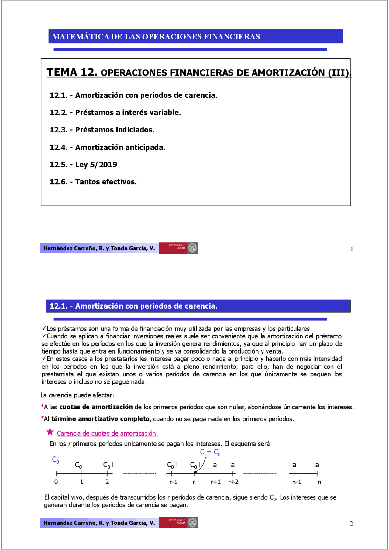 Matematicas de las operaciones financieras - Docsity