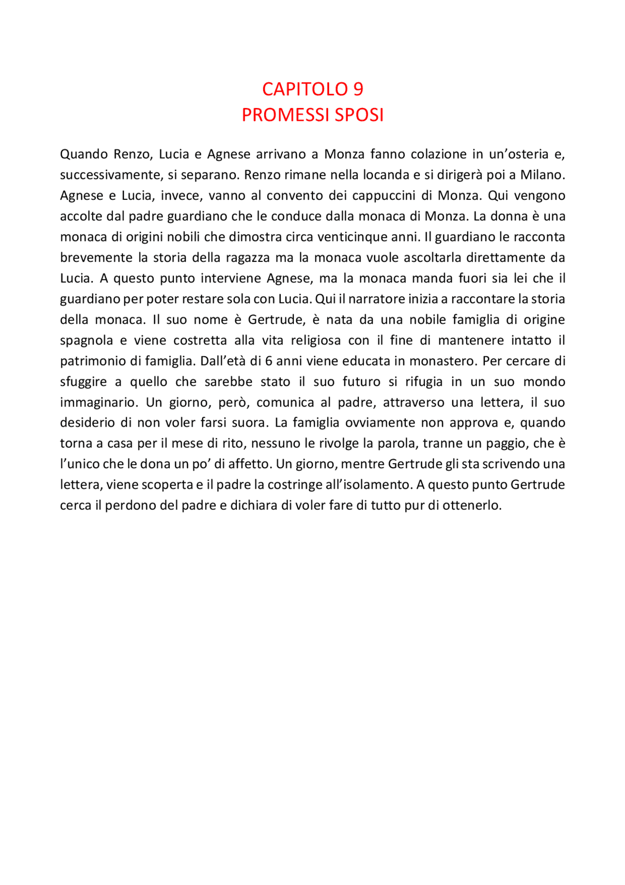 Riassunto capitolo 9 Promessi Sposi Sintesi del corso di Italiano Docsity Riassunto capitolo 9 Promessi Sposi Sintesi del corso di Italiano Docsity