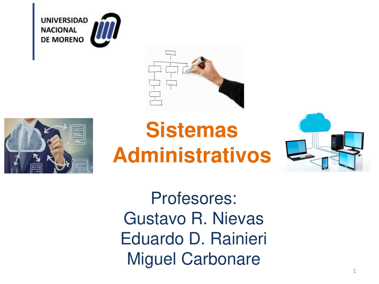 Sistemas administrativos | Diapositivas de Administración de Sistemas y