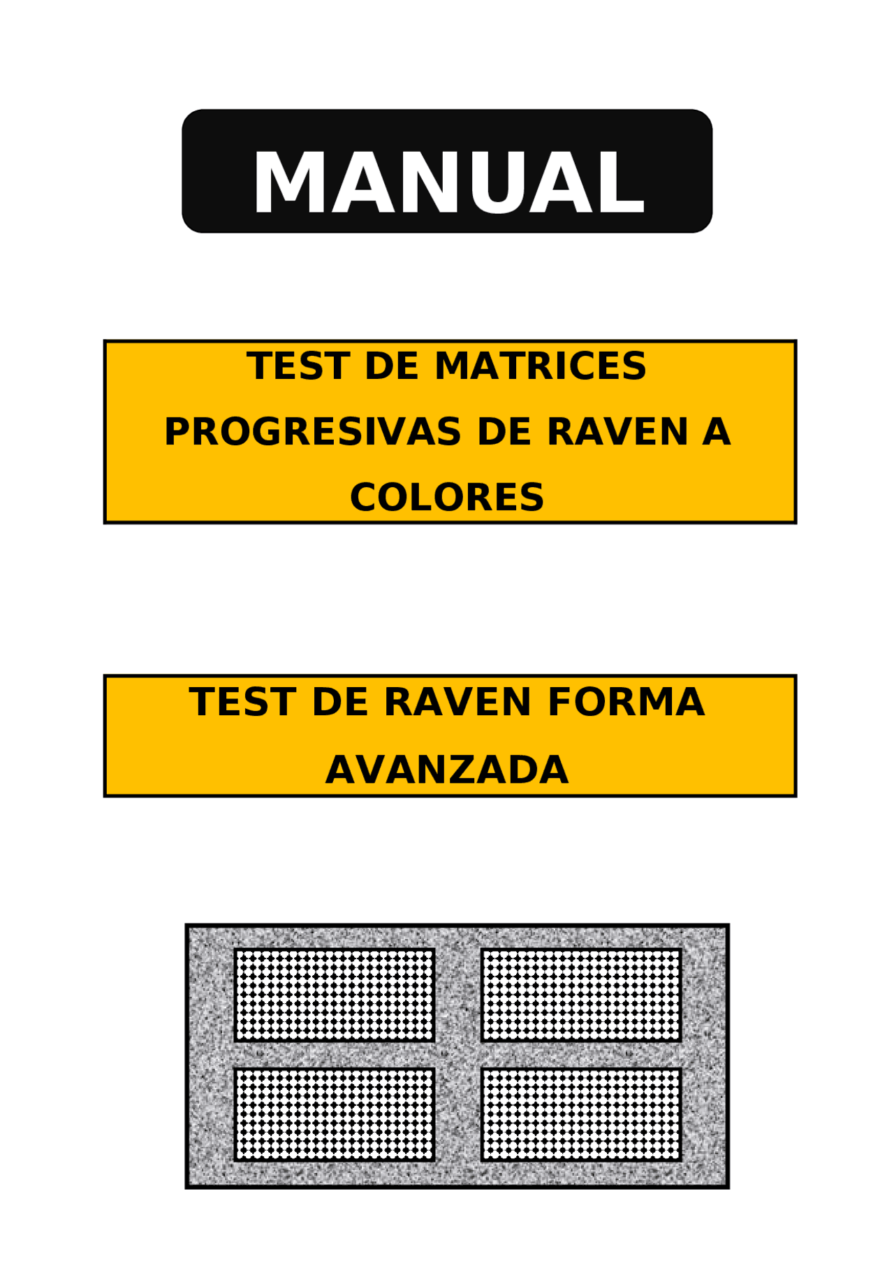 Test de matrices progresivas de Raven | Guías, Proyectos ...
